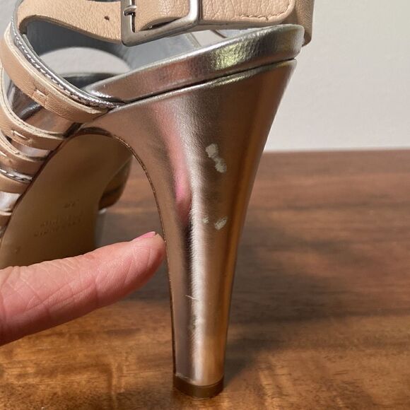 Nanette lepore Silver Heels Size EU 38 - Picture 6 of 12